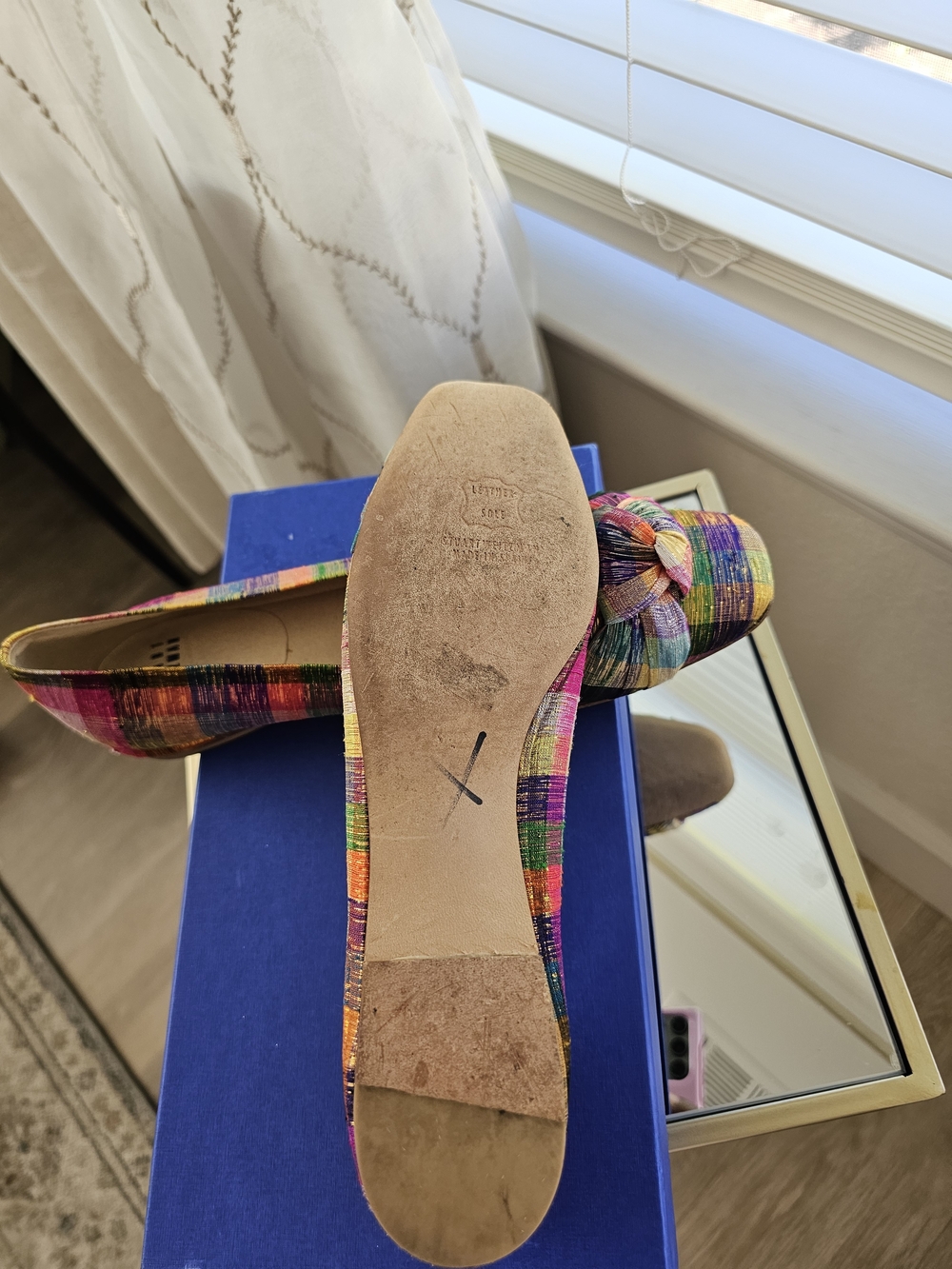 Stuart Weitzman Multicolor Knot-Front Flats - Picture 4 of 4
